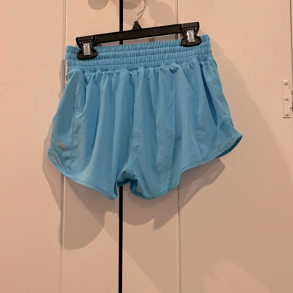 Lululemon blue shorts size 2 high waisted and 2.5 inches